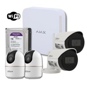 Kit cámaras IP WiFi con grabador AJAX