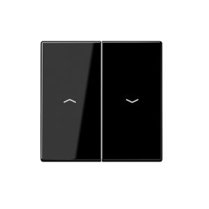 Tecla interruptor o pulsador de  persianas en negro Jung LS 990. Ref: LS995PSW