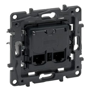 Toma de red doble RJ 45 Categoría 6 Legrand Niloé Step Ref. 864043